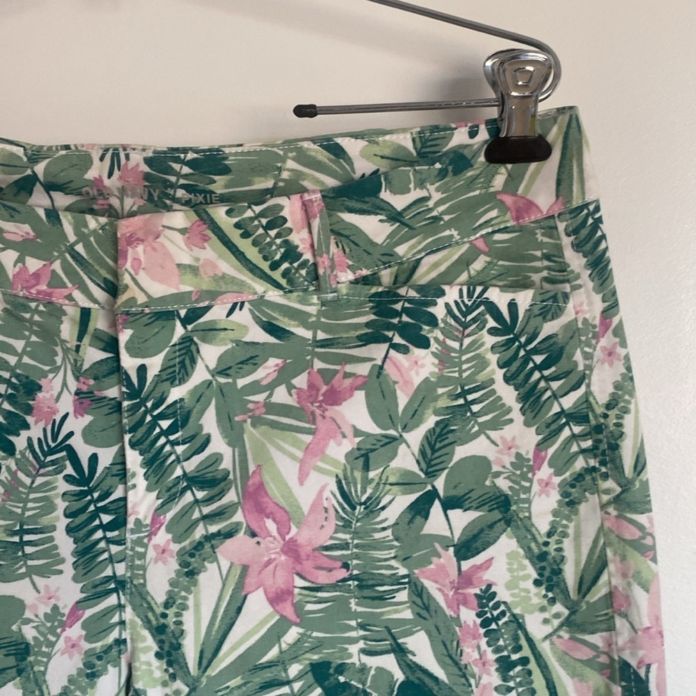OLD NAVY - PIXIE, tropical print long cotton pants SIZE 12 - Picture 4 of 16
